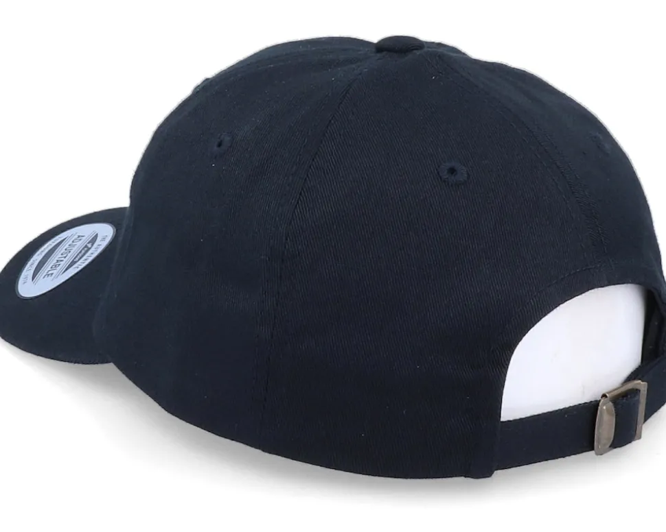 Organic Tiny Red Rose Petal Black Dad Cap - Iconic