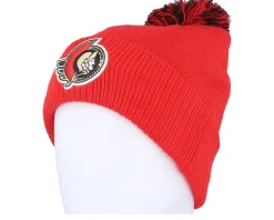 Ottawa Senators NHL Cuff Beanie Red Pom - Adidas