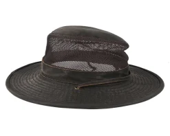 Outdoor Air Mesh CO/PE Washed Brown Traveller - Stetson