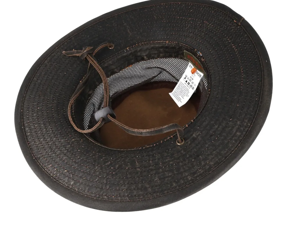 Outdoor Air Mesh CO/PE Washed Brown Traveller - Stetson