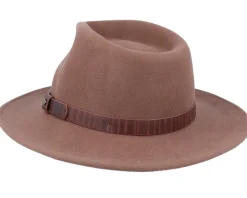 Outdoor Western Woolfelt 67 Brown Fedora - Stetson