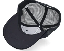 Outlaw With Revolver Velvet Black A-Frame Trucker - Bearded Man