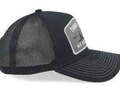 Outside Cap Black A-Frame Trucker - SQRTN