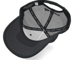 Outside Cap Black A-Frame Trucker - SQRTN
