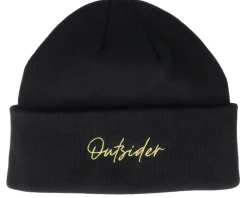 Outsider Organic Beanie Color Black Cuff - Upfront