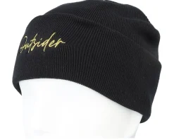 Outsider Organic Beanie Color Black Cuff - Upfront
