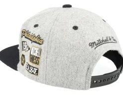 Own Brand Melton Patch Grey/Black Snapback - Mitchell & Ness