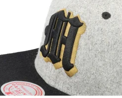 Own Brand Melton Patch Grey/Black Snapback - Mitchell & Ness