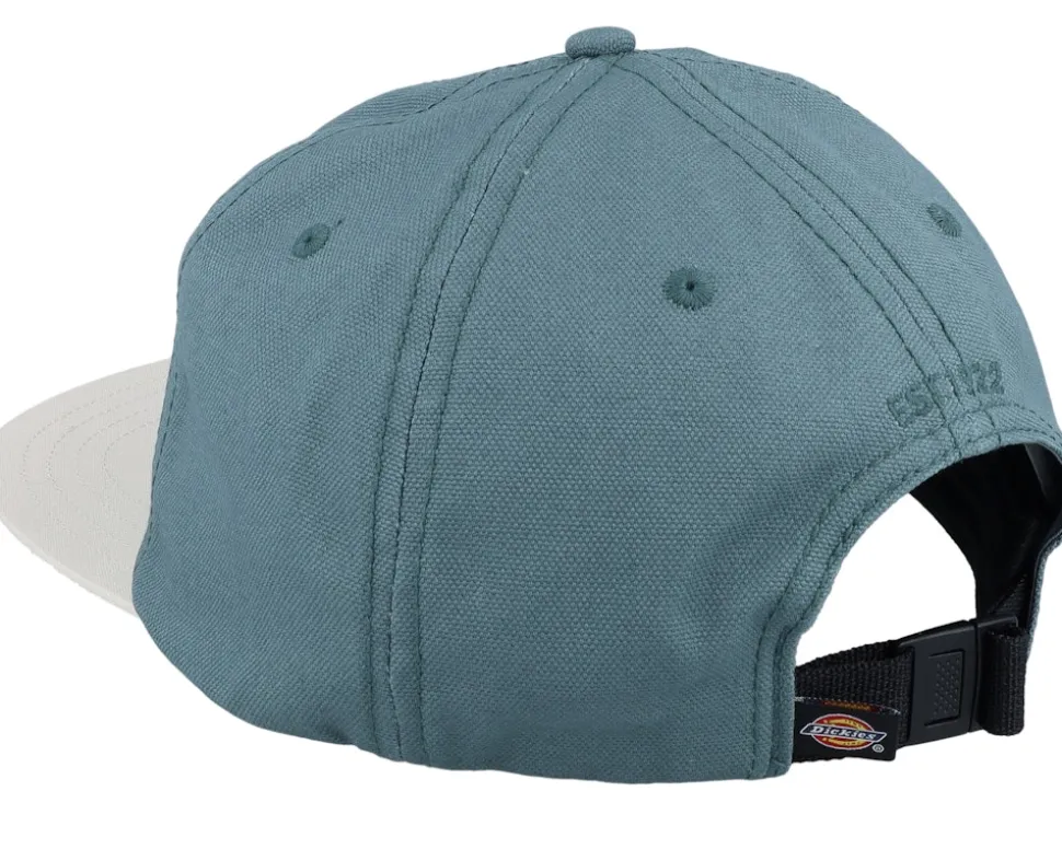Oxford Cap Trooper Stone Blue/Off White Strapback - Dickies
