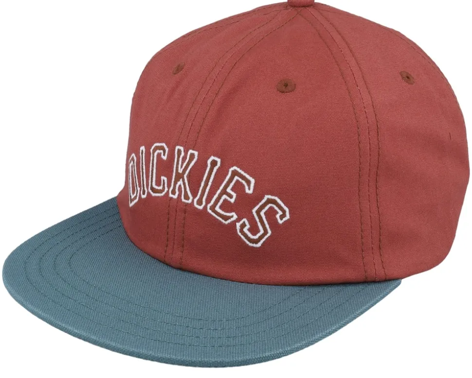 Oxford Cap Trooper Stone Blue/Off White Strapback - Dickies