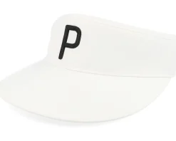 P Bright White/Black Visor - Puma