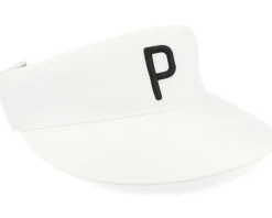 P Bright White/Black Visor - Puma