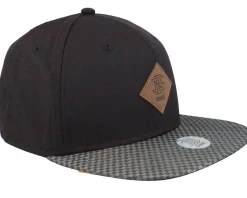 6p Sb Glencheck Brown Snapback - Djinns