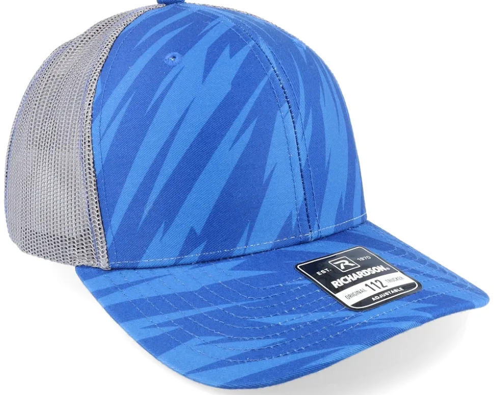 112p Streak Royal Camo/Charcoal Trucker - Richardson