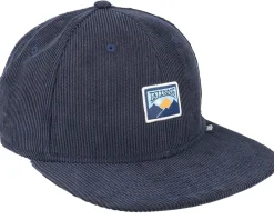 6p Truefit Cord Mountains Navy Snapback - Djinns