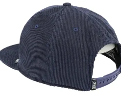 6p Truefit Cord Mountains Navy Snapback - Djinns