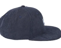 6p Truefit Cord Mountains Navy Snapback - Djinns
