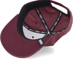 6P Truefit Cord Mountains Wine Snapback - Djinns
