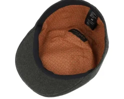 Paddy Wool Blend Green Flat Cap - Mayser