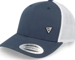 Padel Headwear White Rubber Navy/white Trucker - Padelville