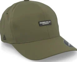 Padel Headwear White Rubber Olive Delta Flexfit - Padelville