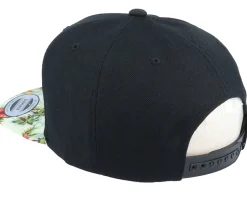 Palm Beach Sunset Black/Floral Mint Snapback - Iconic