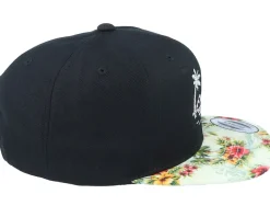 Palm Beach Sunset Black/Floral Mint Snapback - Iconic