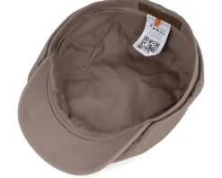 6-Panel Cap Cotton Twill Khaki Flat Cap - Stetson