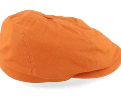 6-panel Cap Cotton Twill Orange Flatcap - Stetson