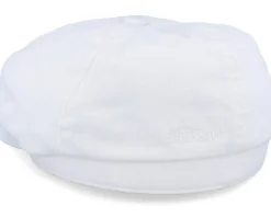 6-Panel Cap Cotton Twill White Flat Cap - Stetson