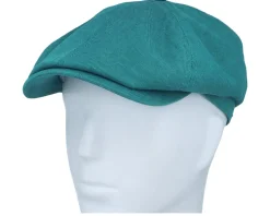 6-Panel Cap Cotton/Linen Teal Flat Cap - Stetson
