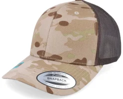 6-Panel Multicam Arid/Brown Trucker - Yupoong