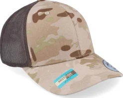 6-Panel Multicam Arid/Brown Trucker - Yupoong