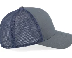 6-Panel Retro Trucker 2-Tone Charcoal/Navy Trucker - Yupoong