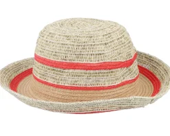 Paper Cloche Khaki-Terracotta Straw Hat - Seeberger