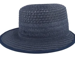 Paper straw Swallow Blue Straw Hat - Seeberger