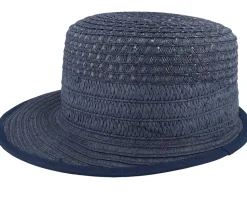 Paper straw Swallow Blue Straw Hat - Seeberger
