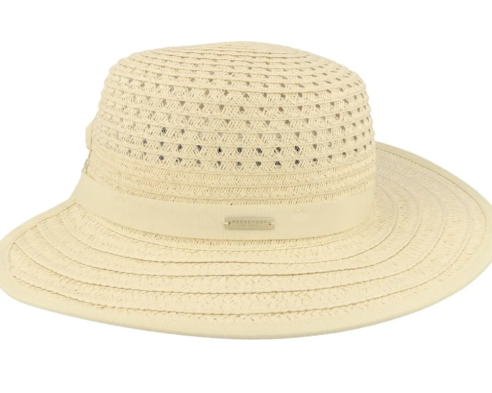Paperbraid Mix Cap Linen Straw Hat - Seeberger