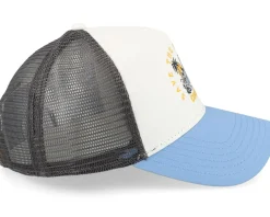 Paradises White/Charcoal/Blue Trucker - Coastal