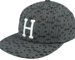 Paradox Classic H 5 Panel Hat Black Snapback - HUF