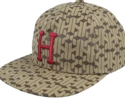Paradox Classic H 5 Panel Hat Caramel Snapback - HUF