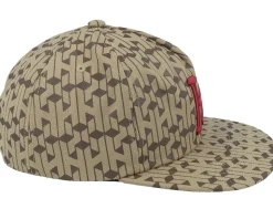 Paradox Classic H 5 Panel Hat Caramel Snapback - HUF