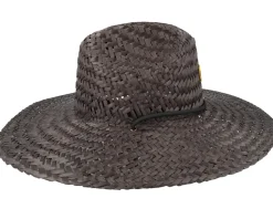 Parsons Sun Hat Black Straw Hat - Brixton