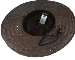 Parsons Sun Hat Deep Brown Straw Hat - Brixton