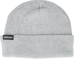 Patch Rib Beanie Color Light Grey Melange Cuff - Upfront