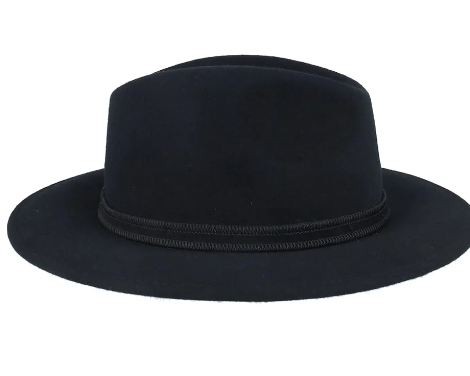 Pati Wool W.p/Crushable Black Fedora - MJM Hats