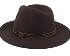 Pati Wool W.p/Crushable Dark Brown Fedora - MJM Hats