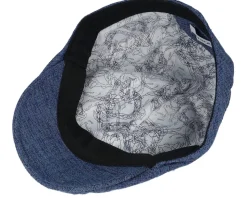 Pax Sixpence Dark Navy Flat Cap - Upfront