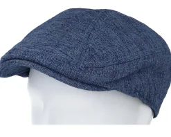 Pax Sixpence Dark Navy Flat Cap - Upfront