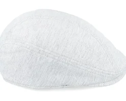 Pax Sixpence Light Grey Melange Flat Cap - Upfront